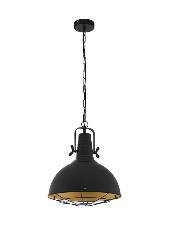 Eglo Cannington Pendant Light Single-Light for Socket E27 Black