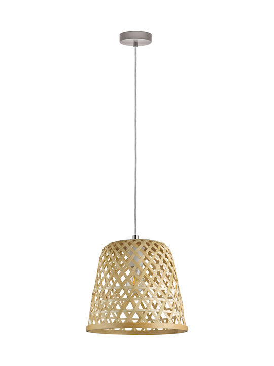 Eglo Kirkcolm Pendant Light Single-Light for Socket E27 Brown