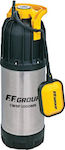 F.F. Group CWSP 1000MS Einphasige Pumpe Abwasser/Abwasser 1.4hp 43482