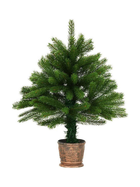 με Γλάστρα Christmas Green Tree H65cm