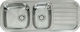 Reginox Regent 25 Lux Ένθετος Νεροχύτης Αριστερός Inox Σατινέ Μ119xΠ48cm Ασημί