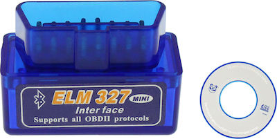 V2.1 Fahrzeugdiagnosewerkzeug ELM 327 OBD 2 mit Bluetooth Kompatibel mit Android