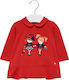 Mayoral Kids Dress Long Sleeve Red