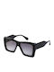 Gigi Barcelona Nicole Women's Sunglasses with Black Plastic Frame and Black Polarized Lens 6456/1