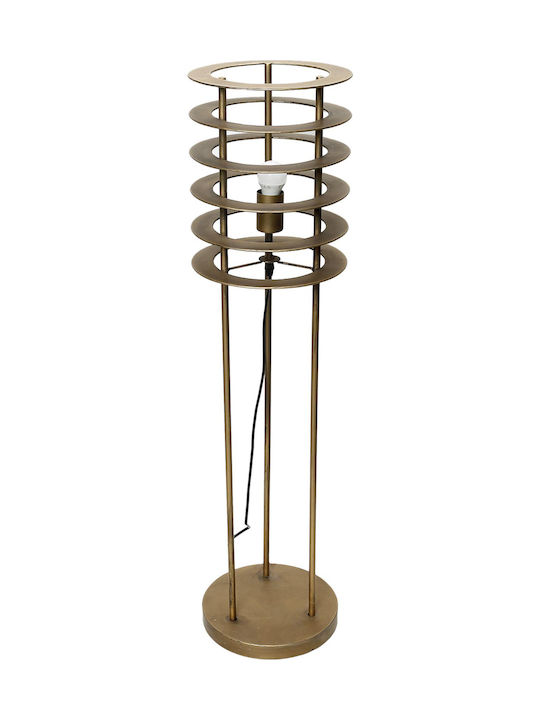 Espiel Stehlampe H100xB25cm. mit Fassung für Lampe E27 Gold