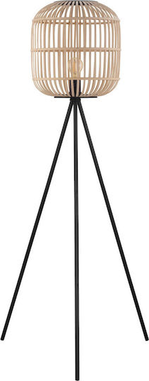 Eglo Bordesley Vintage Floor Lamp H139xW35cm. with Socket for Bulb E27 Black