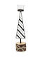Espiel Christmas Metallic Black Candlestick 37x8cm