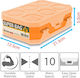 Dual Side Werkzeugkoffer-Organisator 10 Positionen Orange 21.3x12.5x5cm