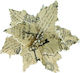 Lianos Weihnachtsdekoration Stoff Blume Länge 25cm. Natural
