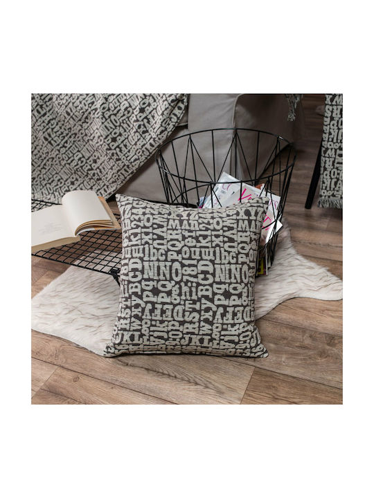 Teoran Decorative Pillow Case Letters 03 Elephant 65x65cm.