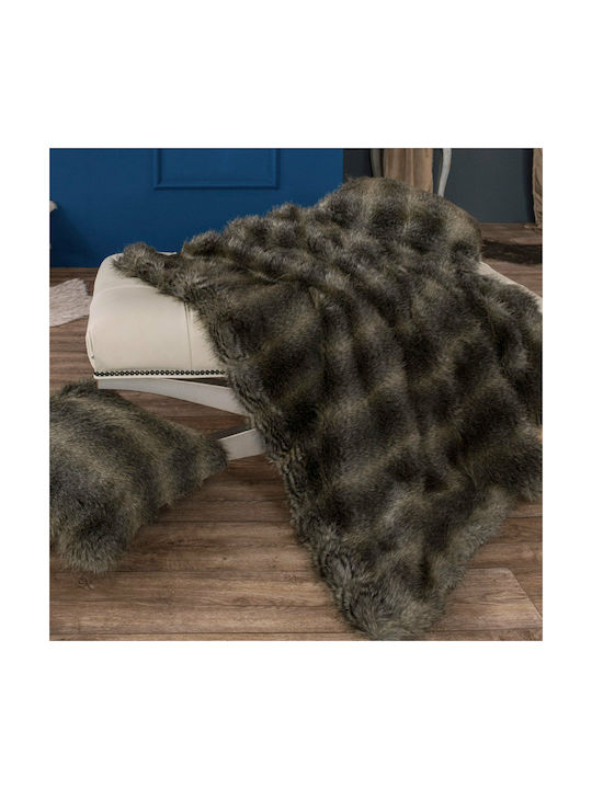 Teoran Sofa Cushion Pelt 10 Dark Brown 45x45cm.