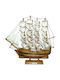 Christmas Boat Sailboat Wooden 50x45cm