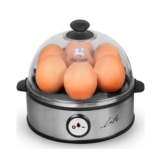 Life 7eggs Fierbător de Ouă 7 Locuri 360W Argint