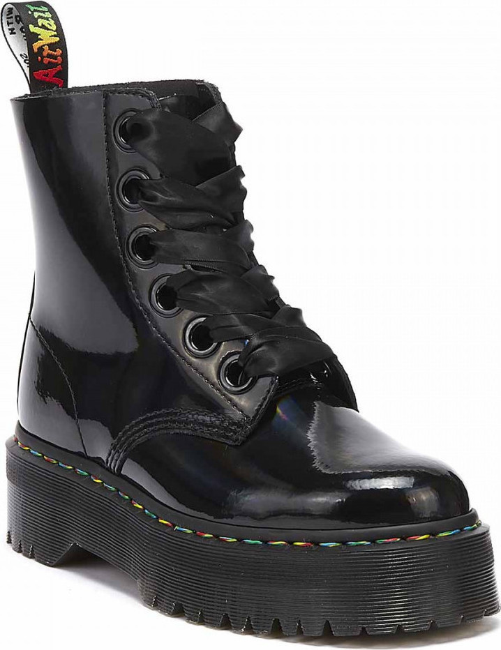 dr martens molly patent black