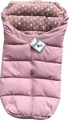 Cangaroo Cuddle Universal Ποδόσακος Καροτσιού Αδιάβροχος Ροζ με Fleece Επένδυση 80x46εκ.