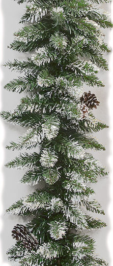 Zaros Garland Evergreen with White Paint 270cm Snowy White Garland
