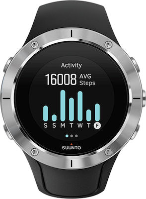 Suunto Spartan Trainer Wrist HR 46mm Waterproof Smartwatch with Heart Rate Monitor (Steel)