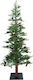 Christmas Tree Mountain Allpe Slim with Pinecones 200cm