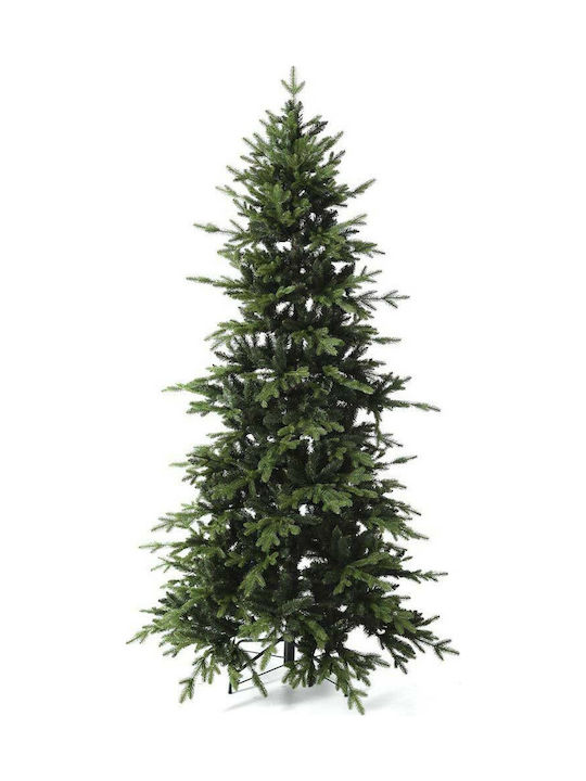 Χριστουγεννιάτικο Δέντρο Fir Πράσινο Slim 210εκ με Μεταλλική Βάση
