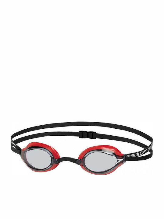 Speedo Fastskin Speedsocket 2 Swimming Goggles Adults with Anti-fog Lenses Red
