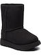 Classic Suede Kids Boots Black