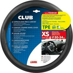 Lampa Car Steering Wheel Cover Club with Diameter 30-34cm Synthetic Black