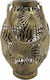 Zaros Lantern Metallic Tabletop Gold 22x22x29.5εκ. 1pcs