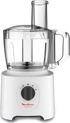 Moulinex Multifunctional Food Processor 700W with Pot 2.4lt and Jug Blender White