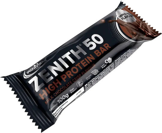 IronMaxx Zenith Bar with 50% Protein & Flavor Milk Chocolate 100gr