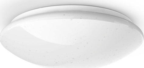 HAMA Hama Ceiling Light Glitter Effect Round Smart Mount Ceiling Light 30cm White with Integrated LED