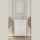 Drop Litos 55 Countertop with Sink & Mirror Mat...