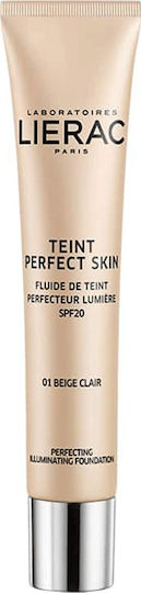 Lierac Teint Perfect Skin Perfecting Illuminating Foundation LSF20 04 Bronze Beige 30ml
