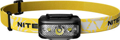 NiteCore Rechargeable Headlamp LED Waterproof IP66 with Maximum Brightness 130lm NU17 Embedded 9110100993