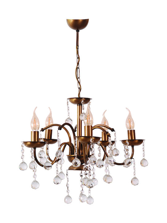 ARlight TB 311/5 Candelabru 5xE14 cu lumânări Bronz 0103331