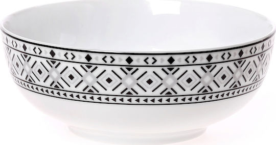 Cryspo Trio Nostro Müslischüssel Rund aus Porzellan White mit Durchmesser 16cm