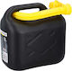 Dunlop Fuel Plastic Can with Extension Tube 5lt Black