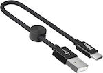 Hoco X35 Premium Geflochten USB-A zu Lightning Kabel Schwarz 0.25m (HOC-X35i-BK)