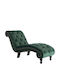 Velvet Recliner Green L145xW52xH77cm