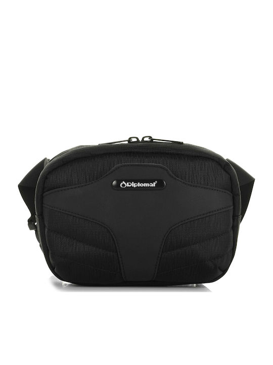 Herren Bum Bag Taille Schwarz
