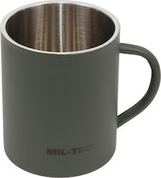Mil-Tec Insulated Mug Κούπα Ανοξείδωτη Λαδί 450ml