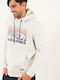 Jack & Jones Men's Sweatshirt with Hood White Melange