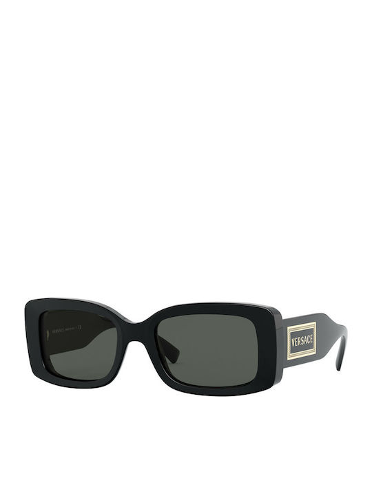 Versace Γυναικεία Γυαλιά Ηλίου με Μαύρο Κοκκάλινο Σκελετό και Μαύρο Φακό VE4377 GB1/87
