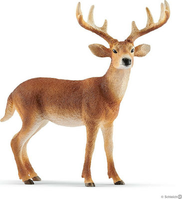 Schleich-S Миниатюрна Играчка White-Tailed Buck за 3+ Години 10.4см.