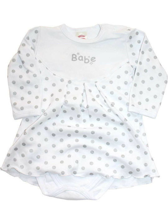 Makoma Baby Bodysuit Long-Sleeved White