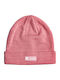 Label Beanie Beanie Knitted in Pink color