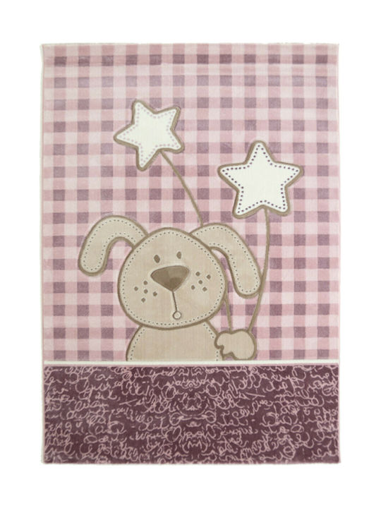 Royal Carpet 6575A Kinder Teppich Rosa 160x230cm Dicke 11mm