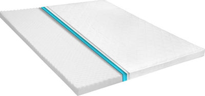 vidaXL Double Foam Mattress Topper with Removable Cover 140x200x6cm