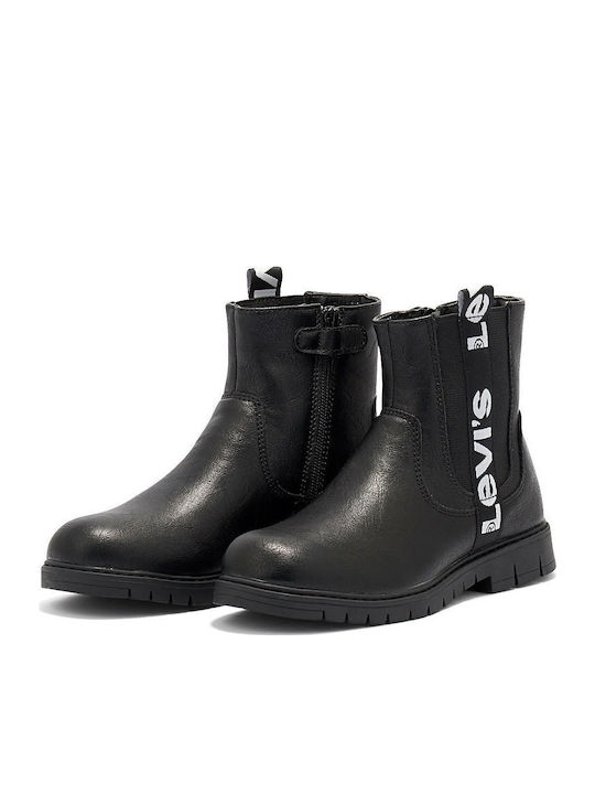 Nashville Kids Boots with Zipper Black
