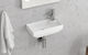 Karag Litos Wall Mounted Wall-mounted Sink Porcelain 40x22x11cm White