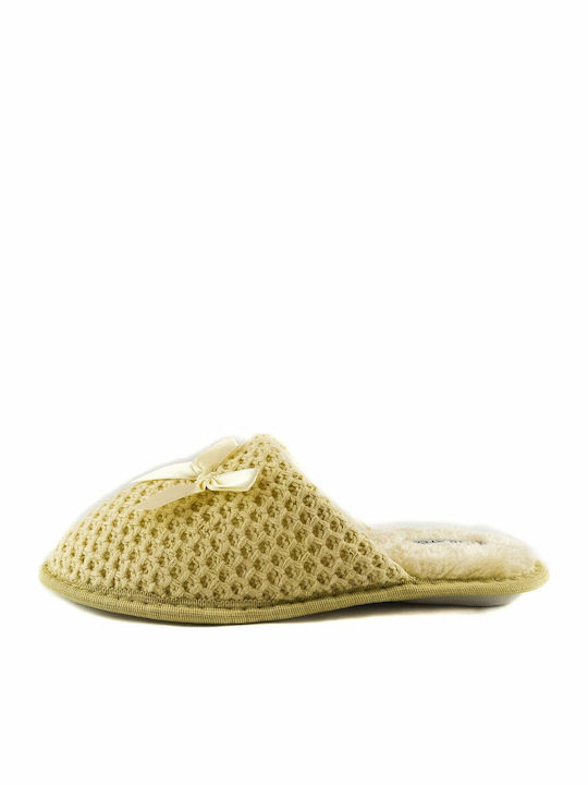 Migato Winter Women's Slippers in Beige color